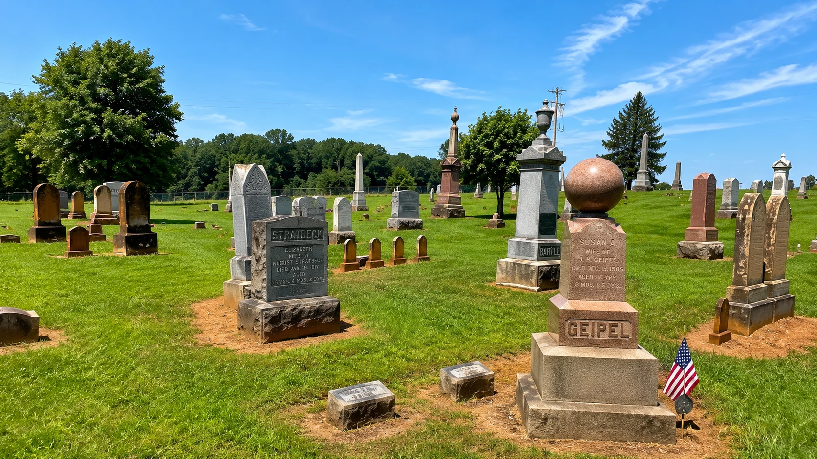 Zion Lutheran Cemetery in Glen Rock, Pennsylvania